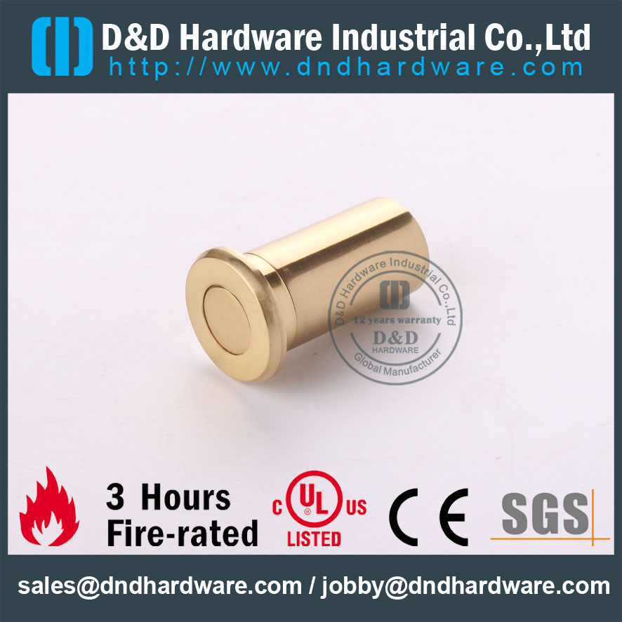 Brass Dust Proof Strike for Outside Steel Doors with Satin Nickle -DDDP003