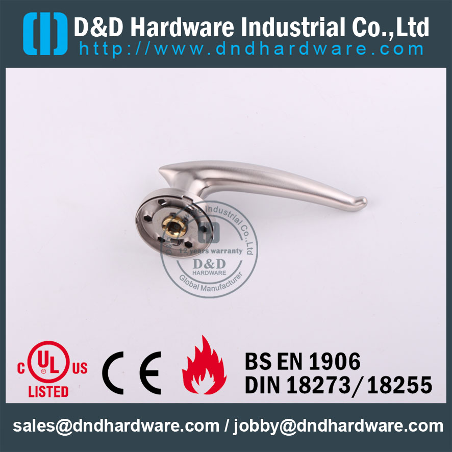 D&D Hardware-Fire Rated Stainless Steel Door handle DDSH035