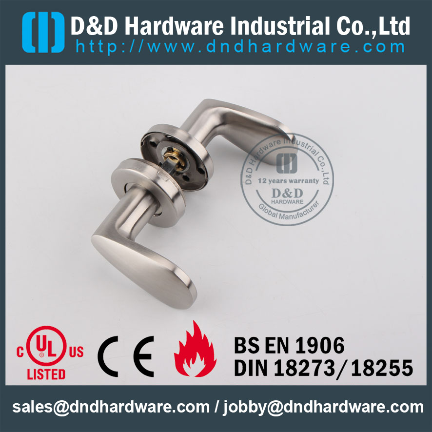 D&D Hardware-Fire Rated Solid Door lock handle DDSH038