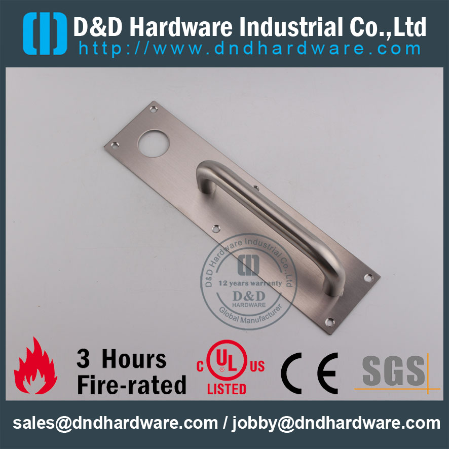 D&D Hardware-CE Certificate Fire Rated Night Latch Plate DDPD011