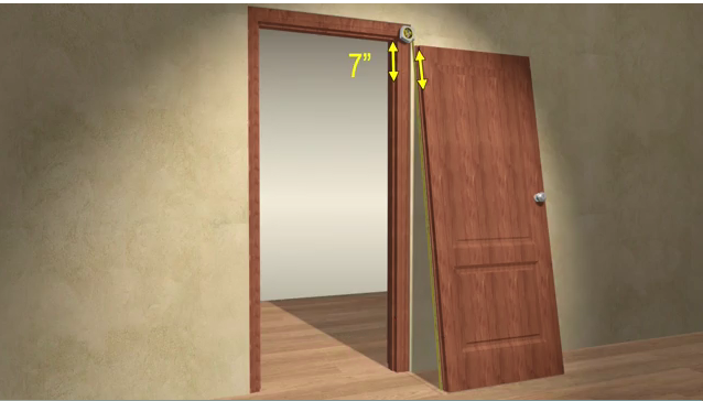 The step 1 of door hinge-D&D Hardware