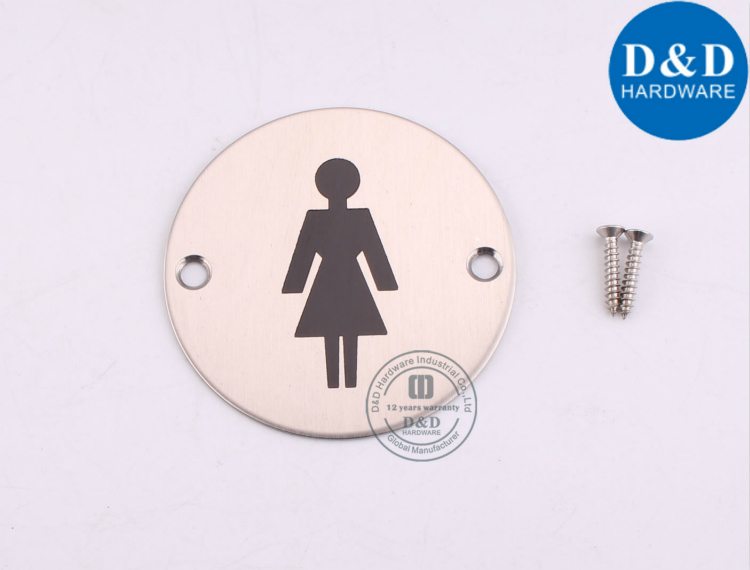 Women’s Bathroom Square Sign Plate-D&D Hardware