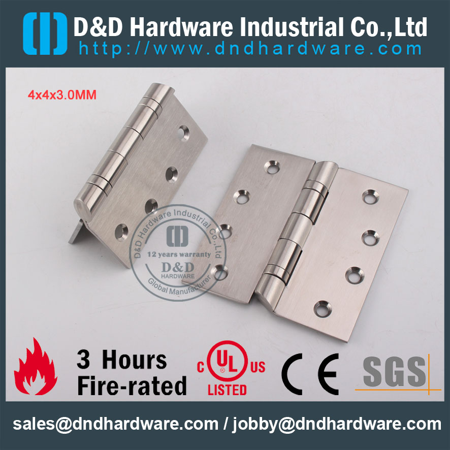 D&D Hardware-Euro Interior Fire Rated Hospital Hinge DDSS044-B