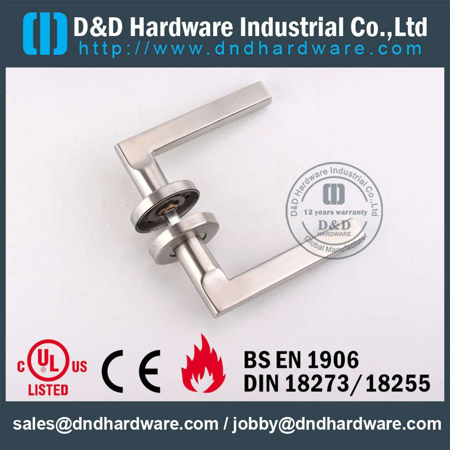 D&D Hardware-CE Fire Rated Door lever handle DDTH035