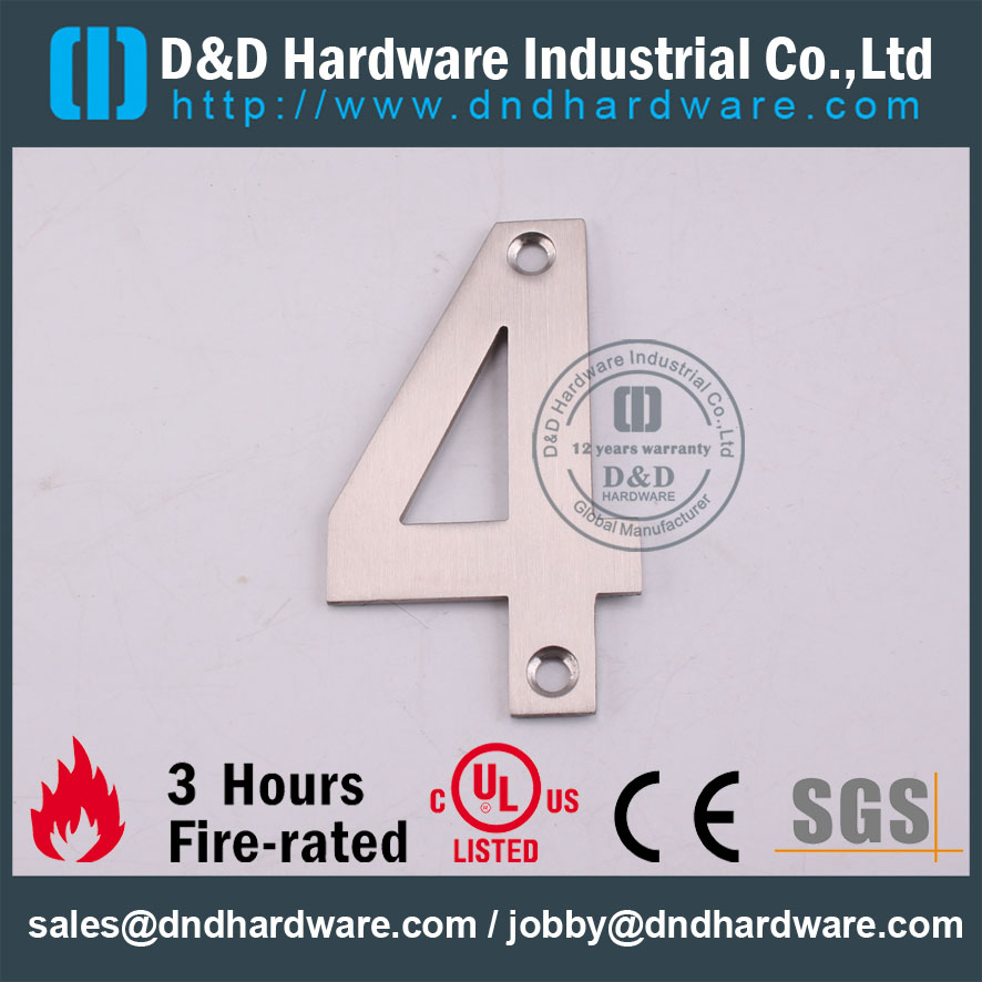 D&D Hardware-Modern Interior Number Sign Plate DDSP013