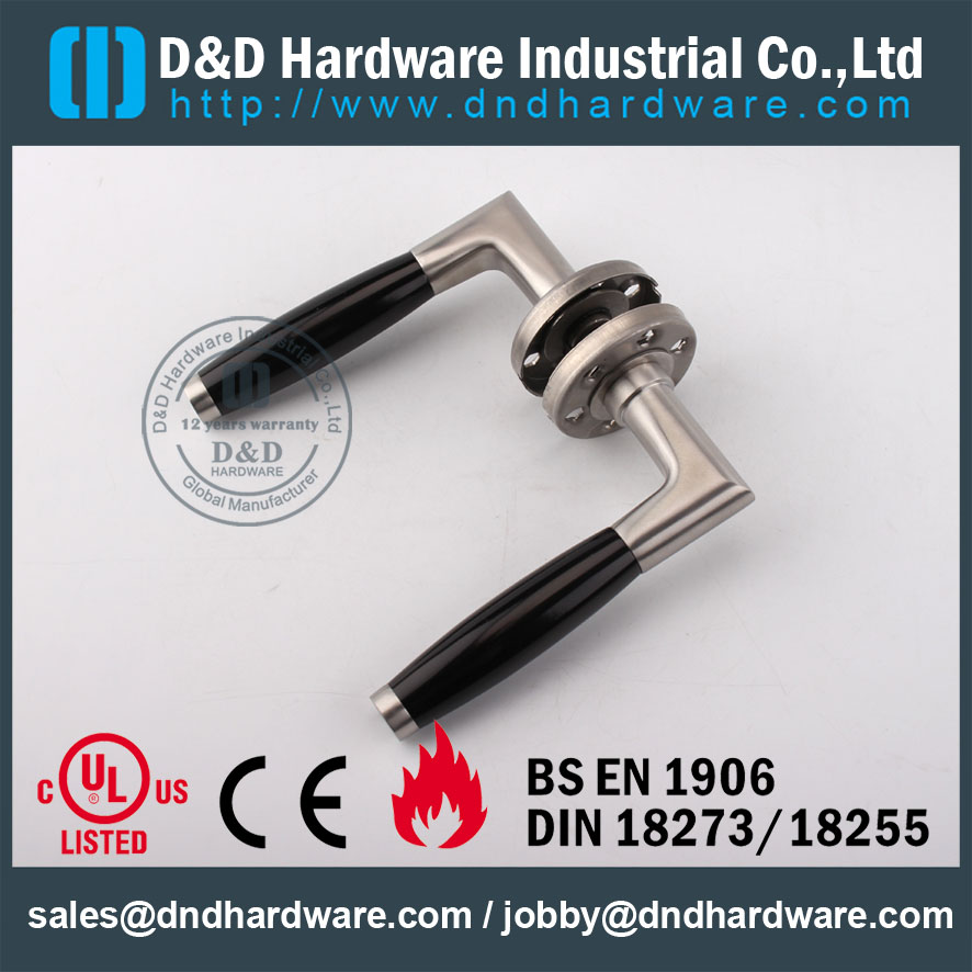 Stainless Steel 316 Interior Designer Solid Lever Handle for Metal Doors-DDSH049