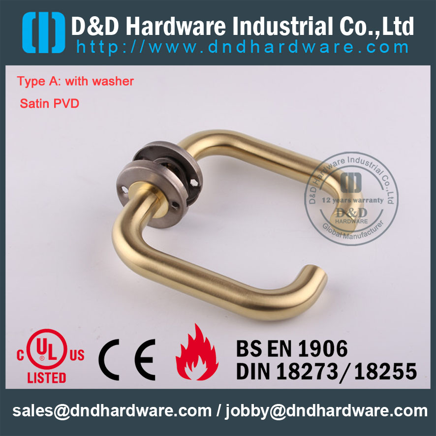 D&D Hardware-Door lever handle with Washer DDTH001