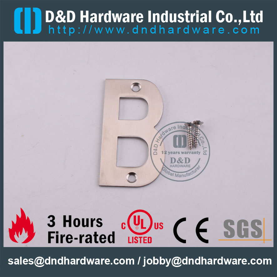 D&D Hardware- Wholesale Grade SS304 Letter Sign Plate DDSP013