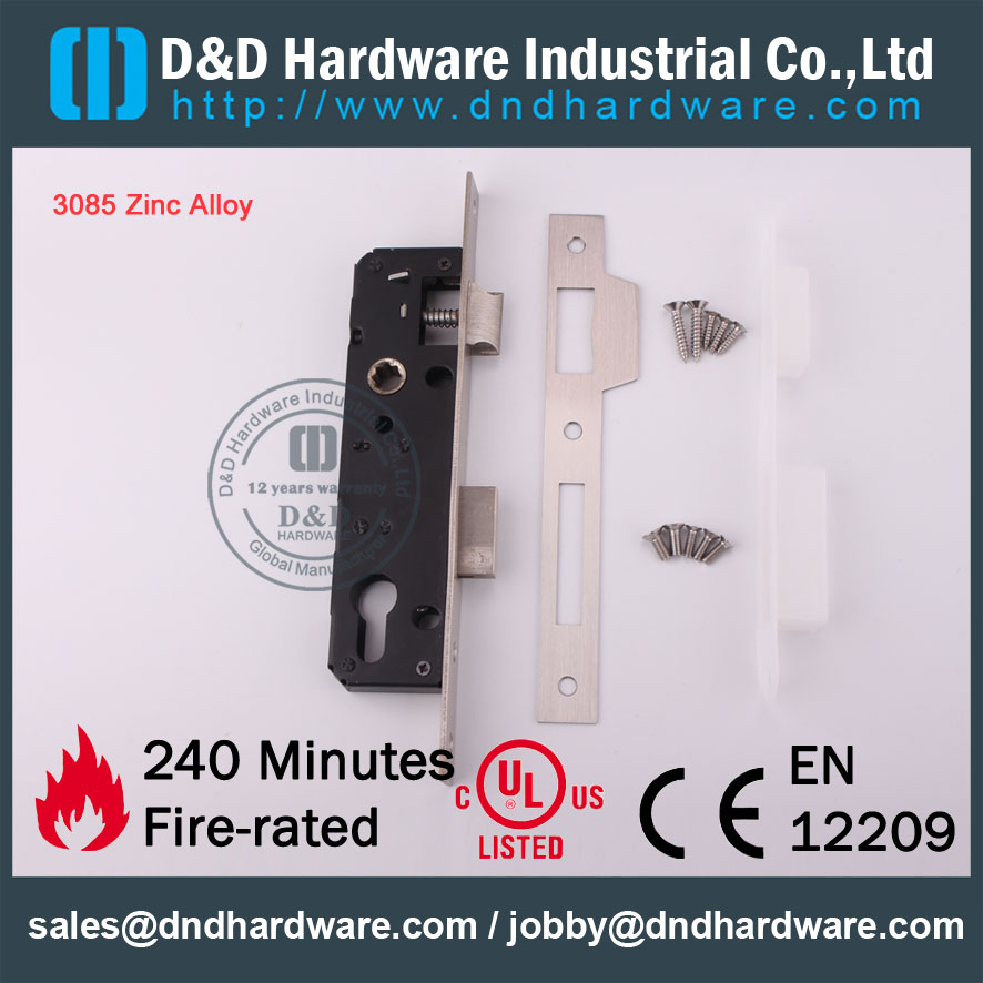 D&D Hardware-Decorative Design Zinc alloy 3085 Mortise Lock DDML016