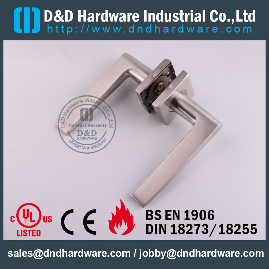 D&D Hardware-Fire Rated Cast Solid Door handle DDSH044