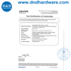 SS316 Internal Chrome Lever Door Handle Hollow Welding for Hotel Single Door-DDTH036