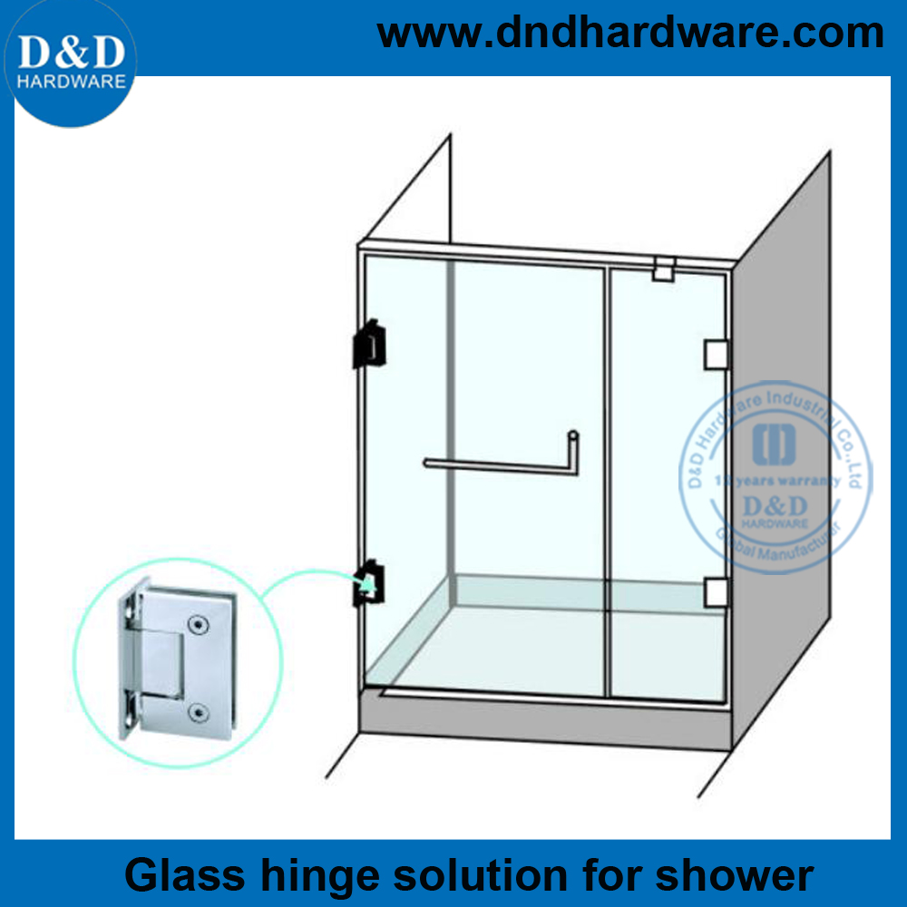 SS304 Glass Shower Door Hinge-DDGH001