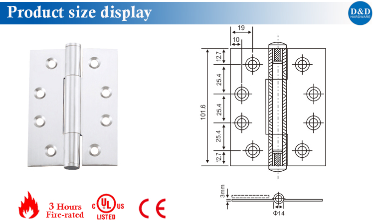 The Door Hinge Size Display-D&D Hardware