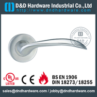 Stainless steel 304 arc-shaped lever solid handle for Wood Door - DDSH137