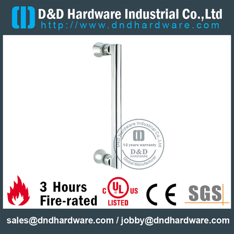 Stainless Steel Polished Pull Handle for Interior Shower Door-DDPH051