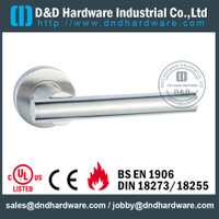 Antirust round lever solid handle with competitive price for Wood Door - DDSH146 