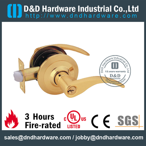 Zinc Alloy Key Lever Door Lockset for Interior Office Door-DDLK006 