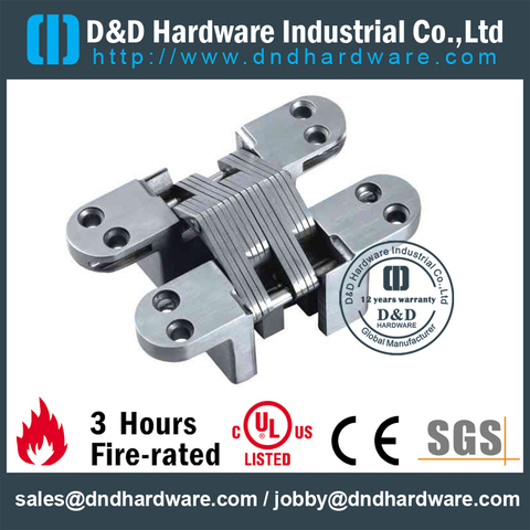 SS304 Heavy Duty Concealed Hinge for Metal Door-25x118mm-CC03