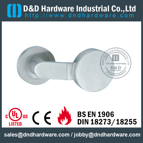 SUS316 unique design solid lever handle for Commercial Door- DDSH135