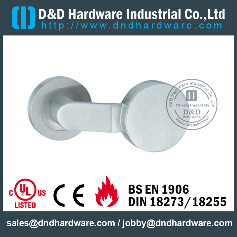 SUS316 unique design solid lever handle for Commercial Door- DDSH135