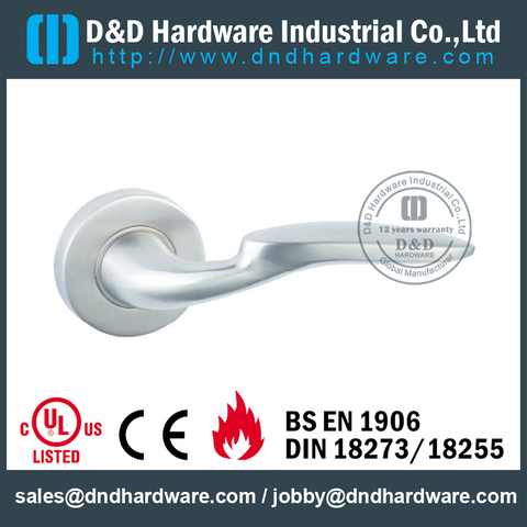 SUS304 popular design solid lever handle for Exterior Door- DDSH130 