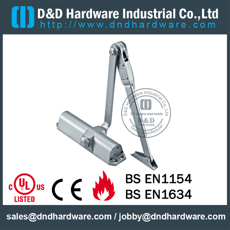 Aluminium Alloy Fully Hydraulic Control Durable Door Closer for Commercial Door- DDDC-68 