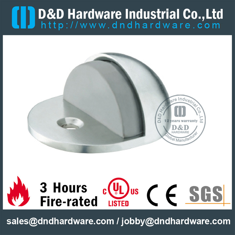 Stainless steel durable hemispherical floor mounted door stopper for Shower Door-DDDS099