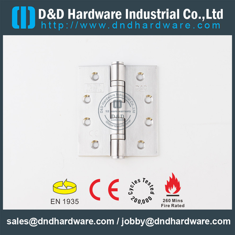 SS304 CE Fire Rated 2BB Door Hinge-DDSS001-4x3.5x3.0mm