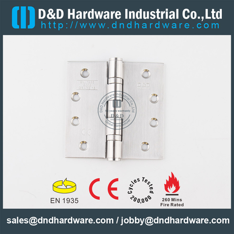 SS201 CE 2BB Butt Hinge-DDSS001-CE-4x4x3.0mm