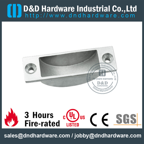 Stainless steel fan-shaped magnetic door stop for Entry Metal Door -DDDS065