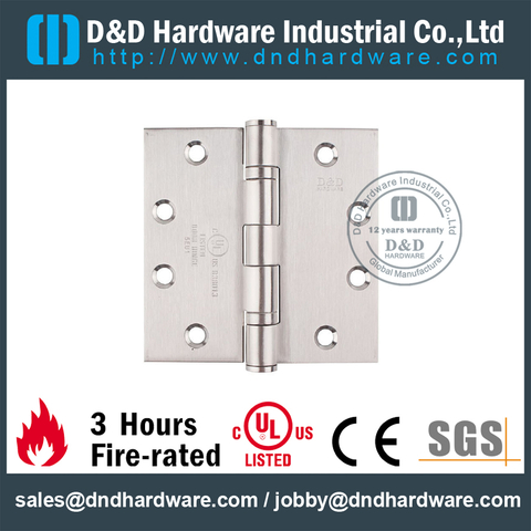 SS316 UL Fire Rated 2BB Hinge-DDSS002-FR-4.5x4.5x3.0mm