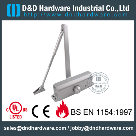 Aluminium Alloy 60-80KGS Fire Rated Door Closer with CE for Metal Door- DDDC017