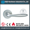 Antirust new design convex solid door handle with round rose for Commercial Door-DDSH102 