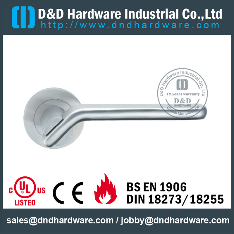 Antirust popular decorative solid lever handle for Indoor Door- DDSH062
