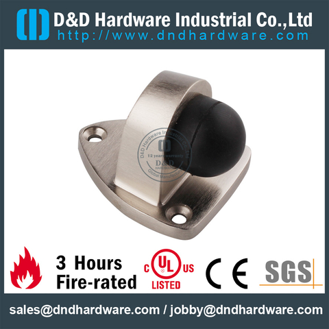 Stainless steel floor mounted triangle style door holder for Swing Door - DDDS029-B