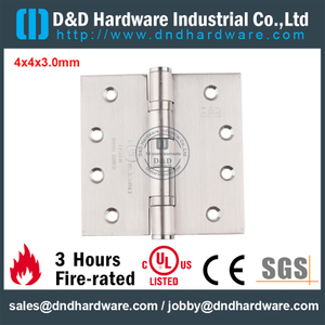 SS316 UL Fire Rated Door Hinge for Fire Metal Door-DDSS001-FR-4x4x3.0mm