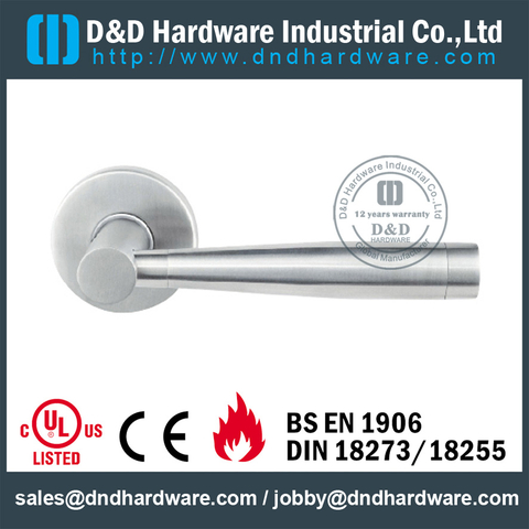 SS304 popular solid door handle for Interior Door - DDSH205 