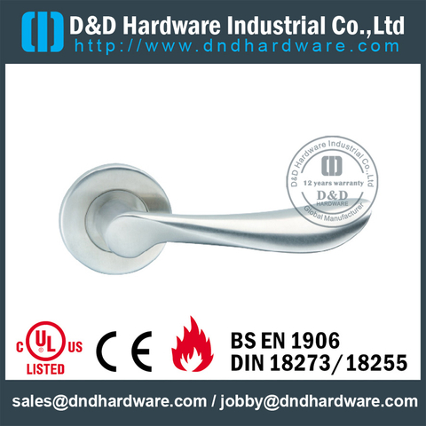 Antirust durable solid casting lever door handle for Office Door - DDSH085