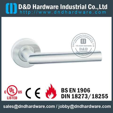 Antirust fire-rated classic door handle for Metal Door- DDSH211