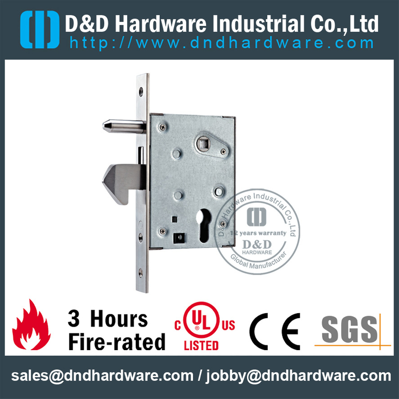 Stainless steel cylindrical positioning mortise lock for Metal Door-DDML035