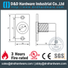 Brass Dust Proof Strike on Plate for Hollow Metal Doors with AB-DDDP004