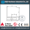Stainless Steel 316 Stain Finished Glass Clip for Hotel Glass Door-DDGC005