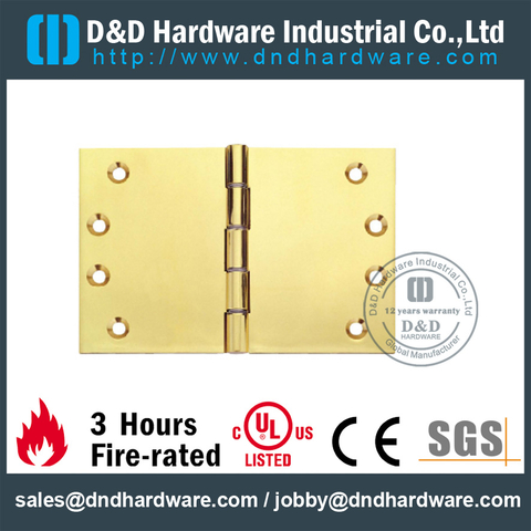DDBH020-Solid brass rectangular board hinge for Entry Single Door 
