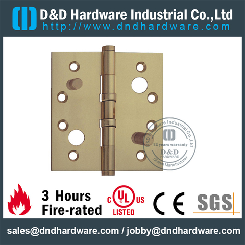 DDBH011-Solid Brass Double Security Hinge for Interior Wood Doors 