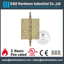 DDBH002-Solid brass 2 ball bearing steeple tip hinge for Metal Door 