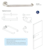 Stainless Steel Antirust Long Lever Disable Handle for Public Bathroom Door -DDTH037