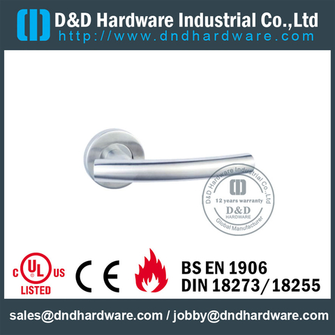 Stainless Steel 304 Bend T Shape Internal Lever Handle for Wooden Door -DDTH013