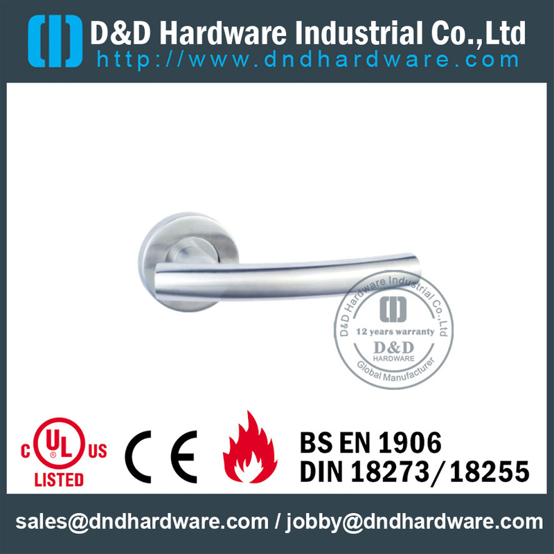 Stainless Steel 304 Bend T Shape Internal Lever Handle for Wooden Door -DDTH013