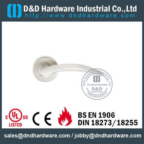 Stainless Steel 316 Solid Exterior Door Handles for Metal Doors-DDSH027