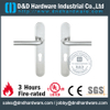 SS316 Tube L Shape Lever Handle with Backplate for Metal Door-DDTP003